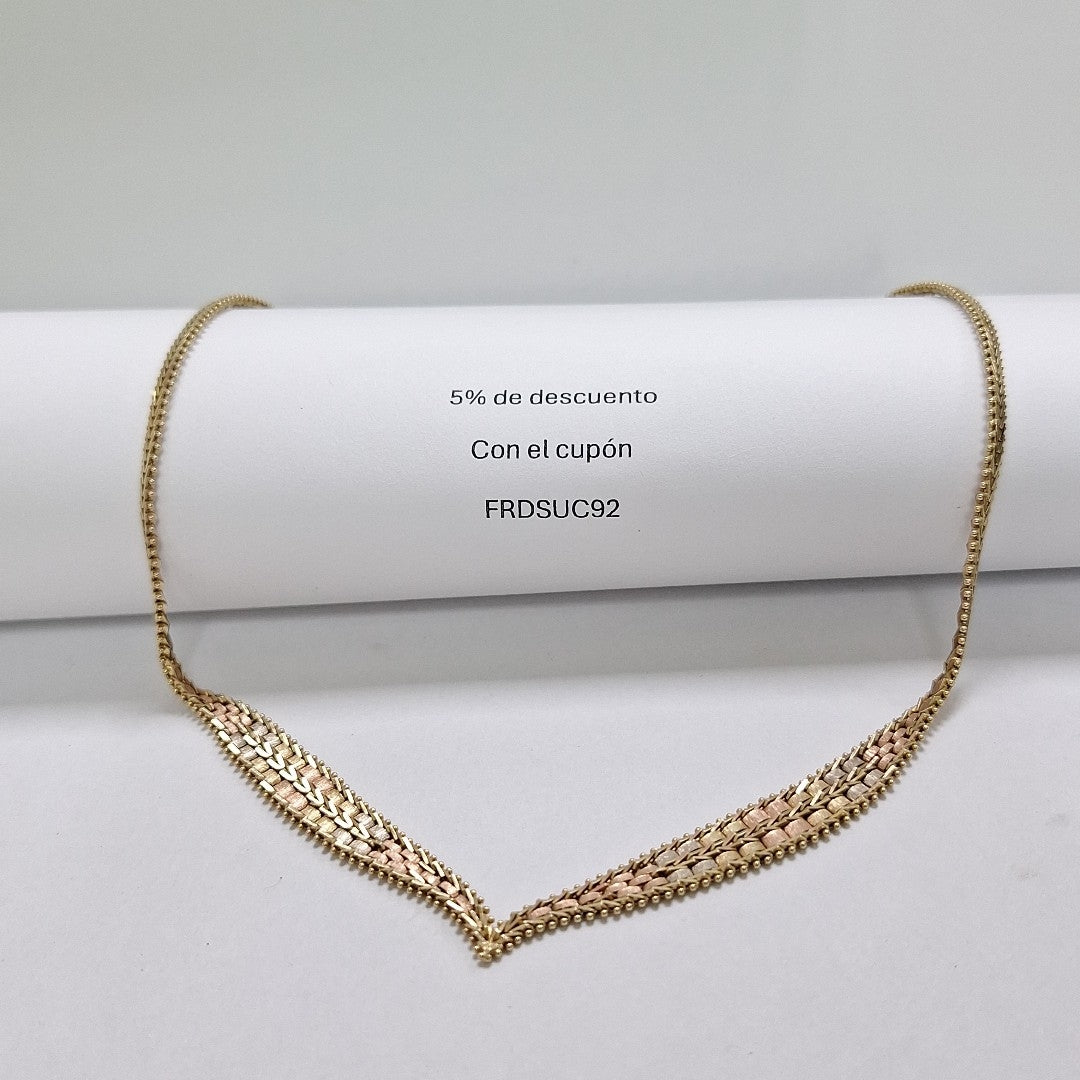 GARGANTILLA ORO,ORO COMBINADO 14 K 17,80 GRMS (SEMINUEVO)