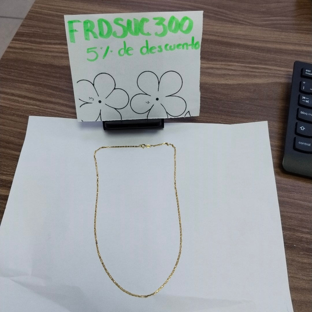 CADENA ORO 14 K 1.2 GRMS (SEMINUEVO)