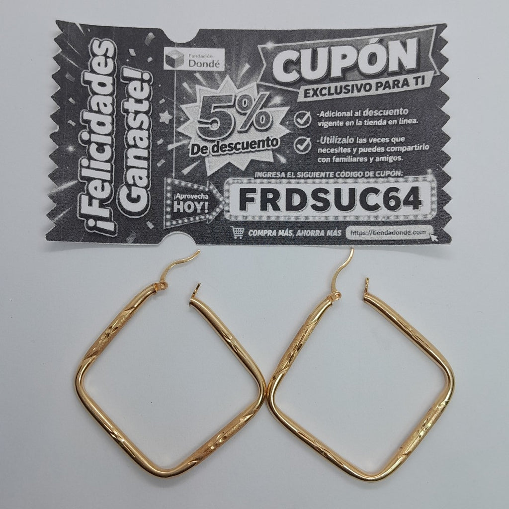 ARRACADAS PAR ORO 10 K 4,20 GRMS (SEMINUEVO)