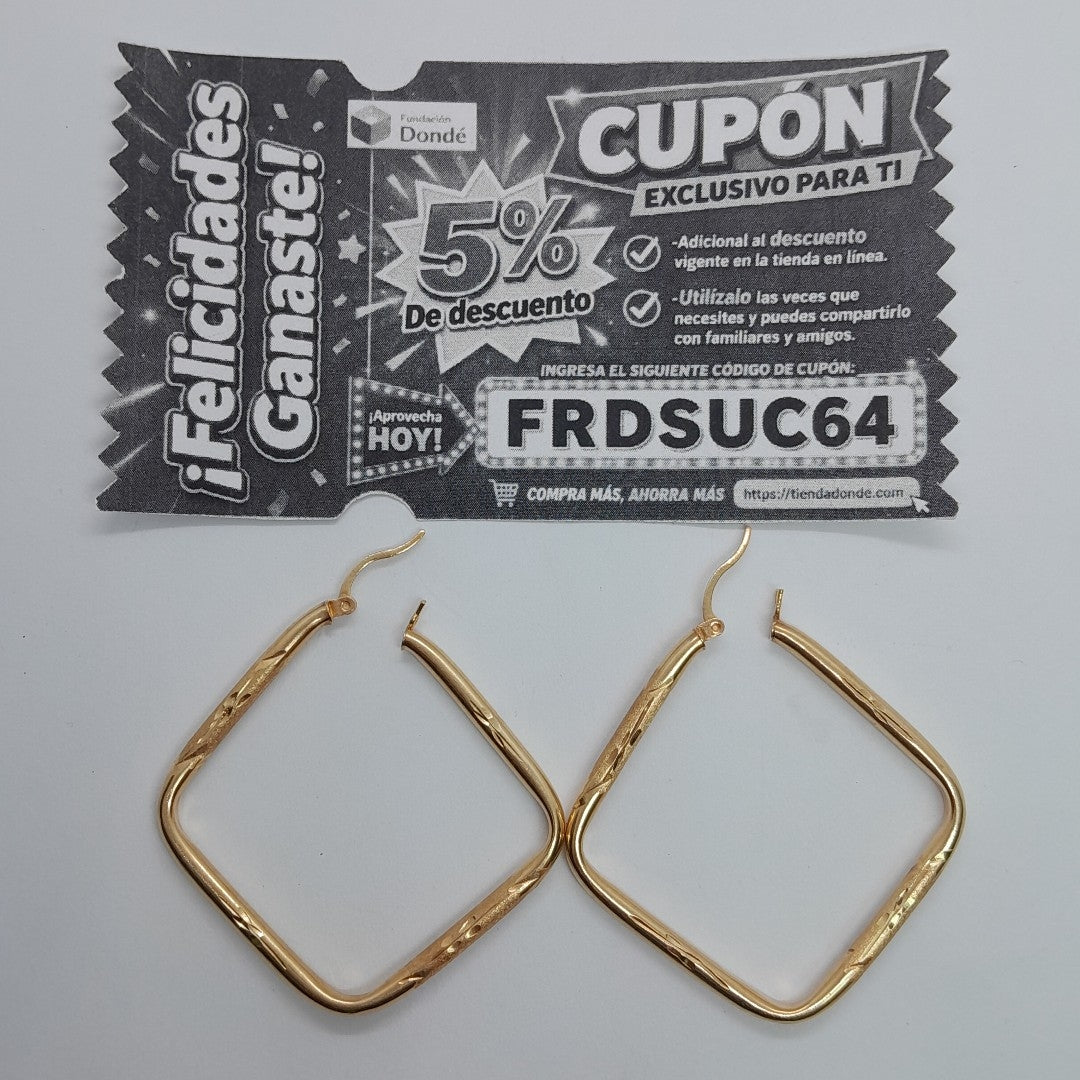 ARRACADAS PAR ORO 10 K 4,20 GRMS (SEMINUEVO)
