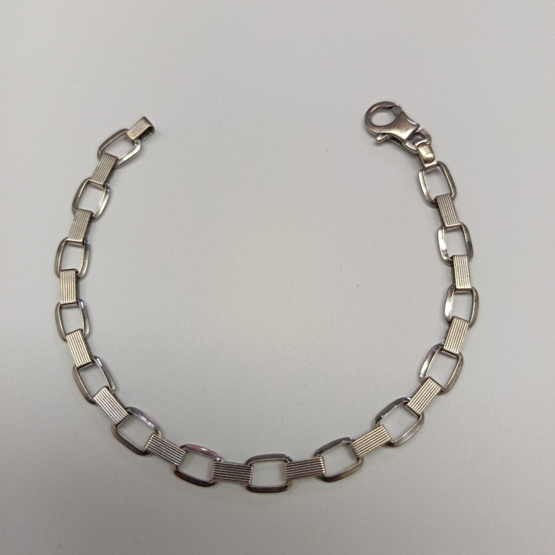 PULSERA ORO BLANCO 14 K 6,10 GRMS (SEMINUEVO)