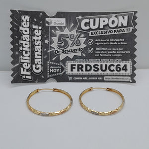 ARRACADAS PAR ORO 14 K 2,30 GRMS (SEMINUEVO)