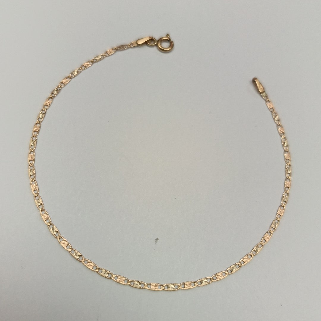 PULSERA ORO COMBINADO 14 K 1,10 GRMS (SEMINUEVO)