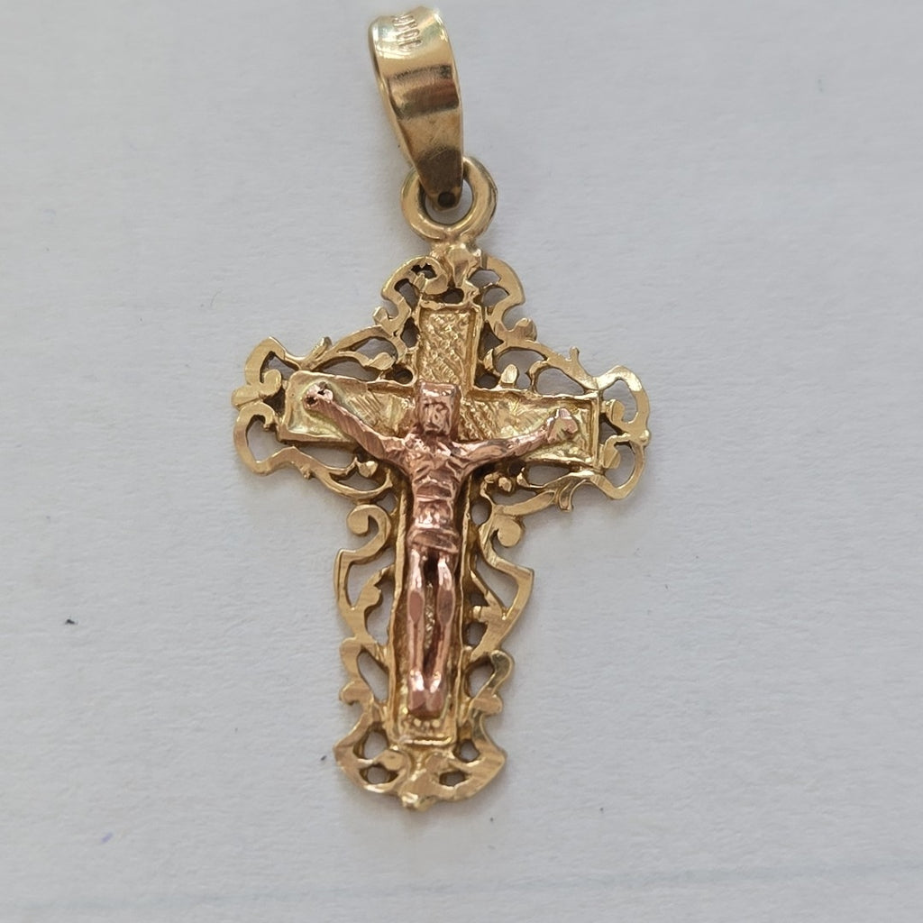 CRUCIFIJO ORO 10 K 1.8 GRMS (SEMINUEVO)