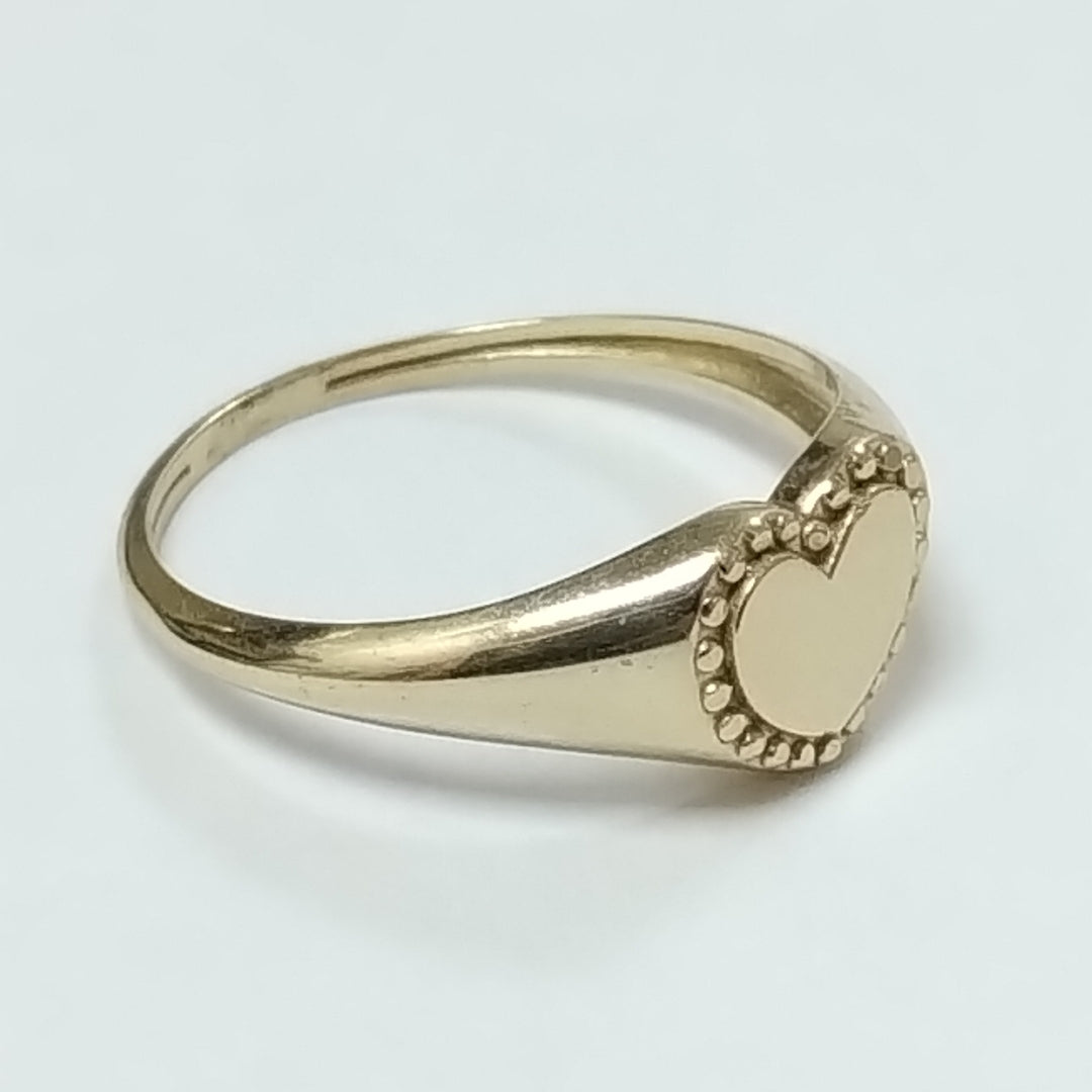 ANILLOS ANILLITO FIG CORAZON 10K TALLA 8 1.7 GR (NUEVO)