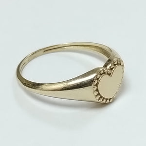 ANILLOS ANILLITO FIG CORAZON 10K TALLA 8 1.7 GR (NUEVO)