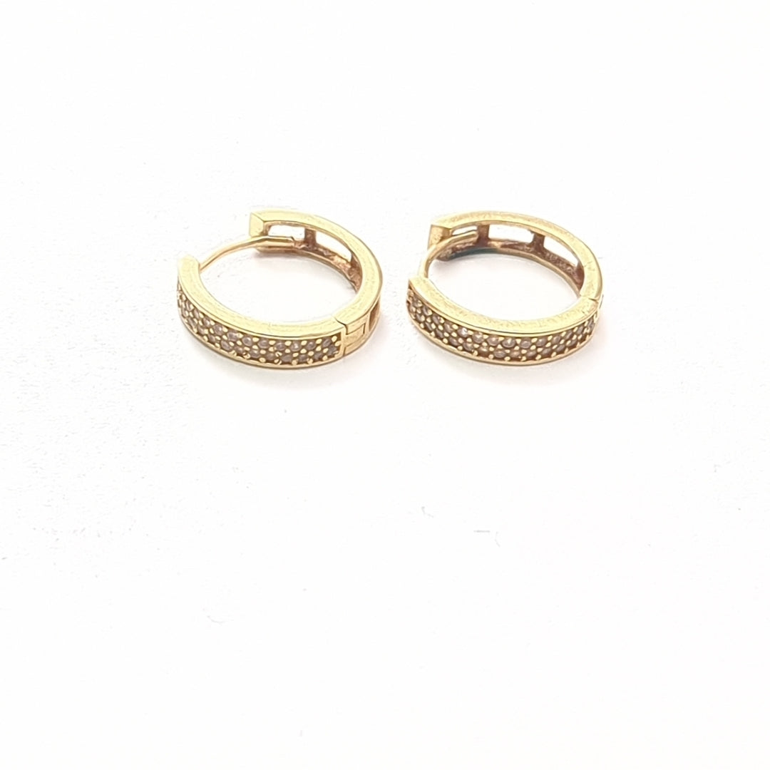 ARRACADAS PAR ORO 14 K 2.2 GRMS (SEMINUEVO)