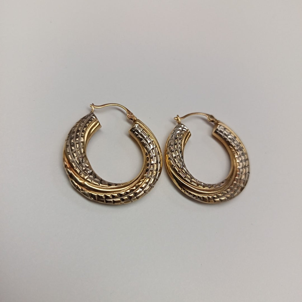 ARRACADAS PAR ORO,RODIADO 14 K 4,10 GRMS (SEMINUEVO)