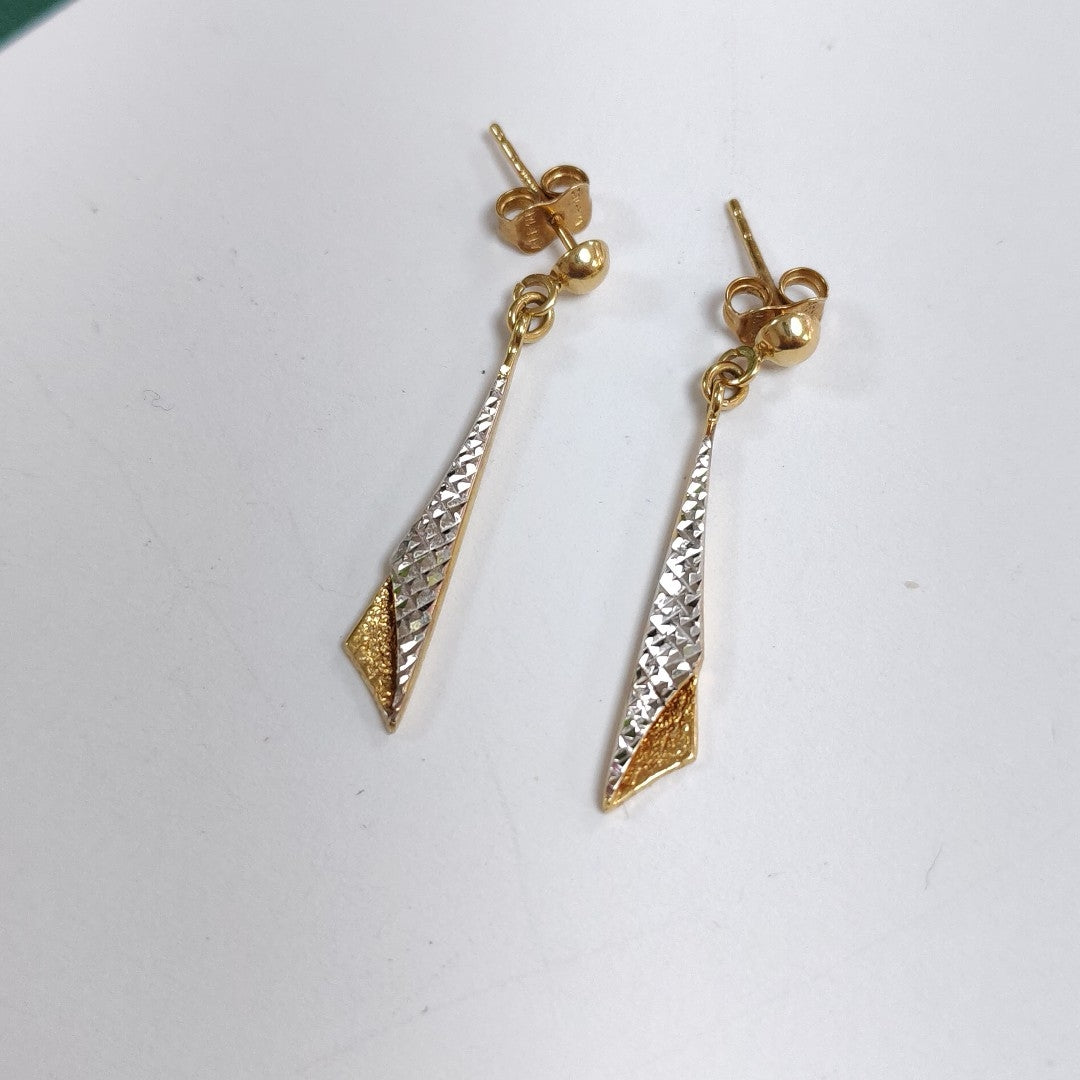 ARETES PAR ORO 14 K 1.8 GRMS (SEMINUEVO)
