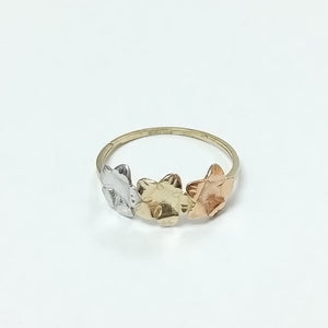 ANILLOS ANILLITO FIG FLORES 10K TALLA 8 1.3 GR (NUEVO)