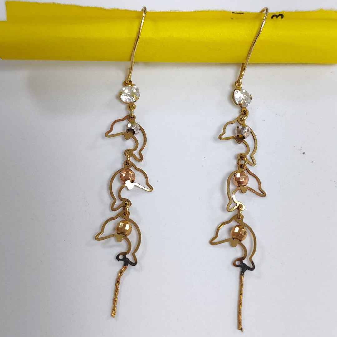 ARETES PAR ORO 10 K 1.4 GRMS (SEMINUEVO)