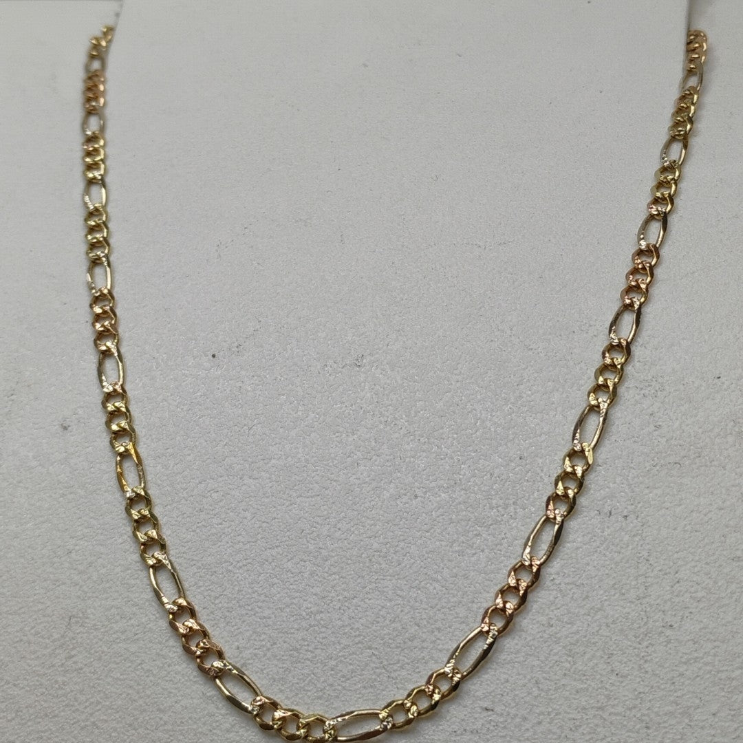 CADENA ORO COMBINADO 14 K 2.8 GRMS (SEMINUEVO)