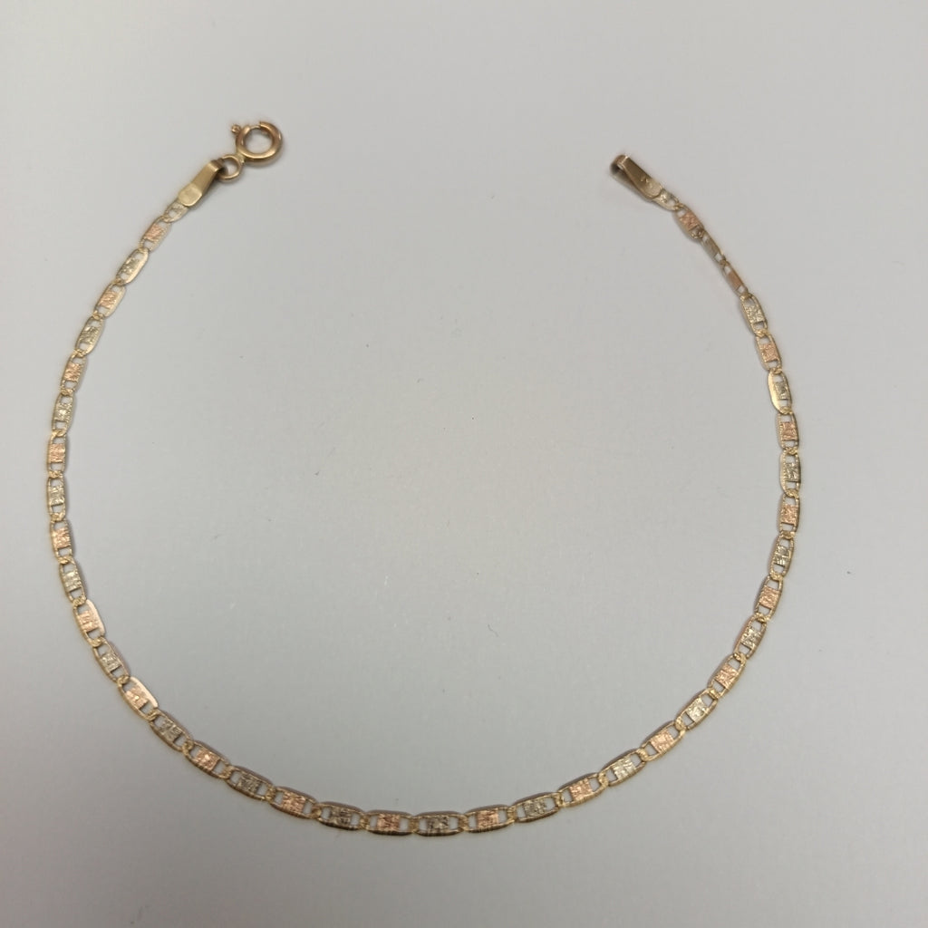 PULSERA ORO COMBINADO 14 K 1,10 GRMS (SEMINUEVO)