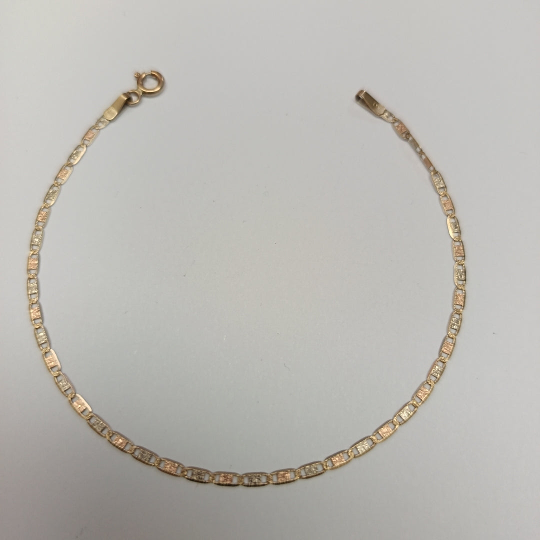 PULSERA ORO COMBINADO 14 K 1,10 GRMS (SEMINUEVO)