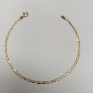 PULSERA ORO COMBINADO 14 K 1,10 GRMS (SEMINUEVO)