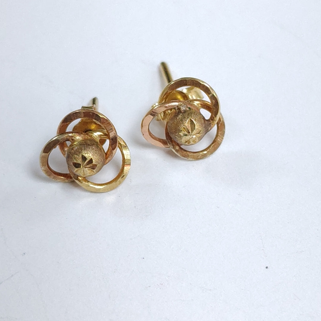 ARETES PAR ORO 14 K 1,40 GRMS (SEMINUEVO)