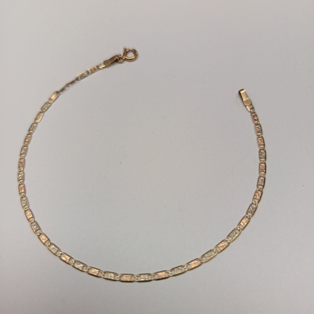 PULSERA ORO COMBINADO 14 K 1,10 GRMS (SEMINUEVO)