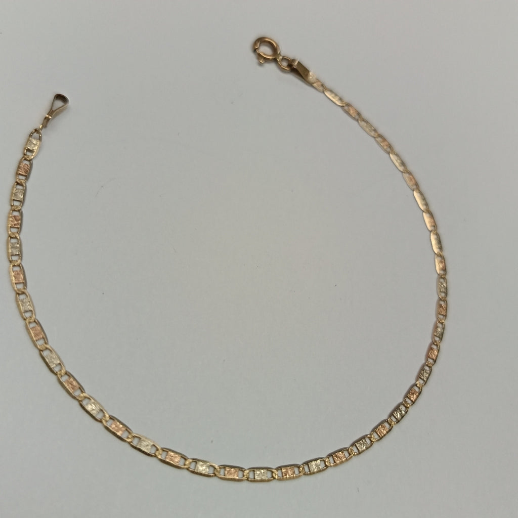PULSERA ORO COMBINADO 14 K 1,10 GRMS (SEMINUEVO)
