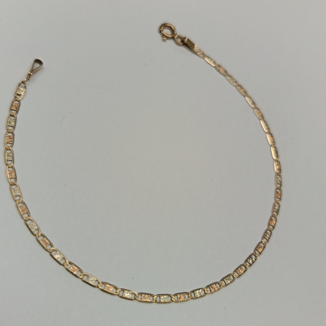 PULSERA ORO COMBINADO 14 K 1,10 GRMS (SEMINUEVO)