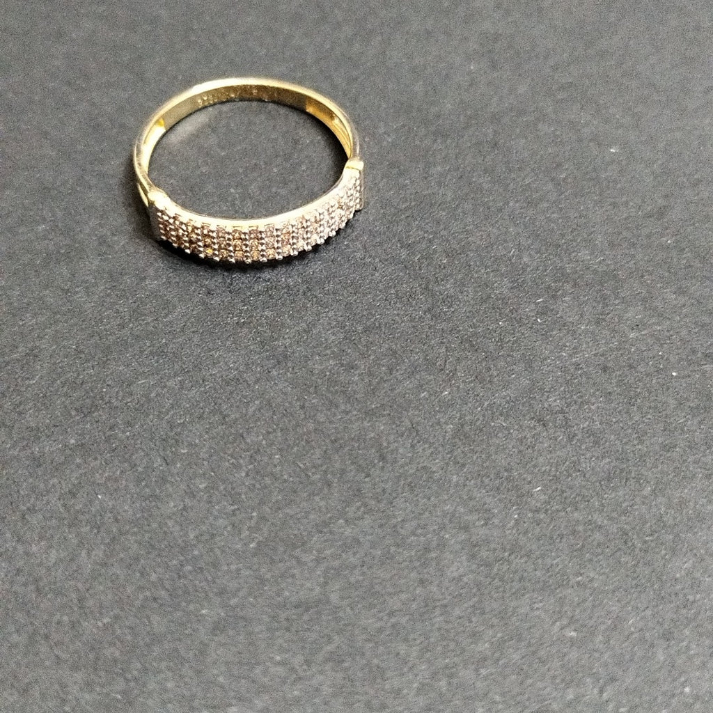ANILLO ANILLITO C CIRCONIAS 14K 7 TALLA 1.5 GR (NUEVO)