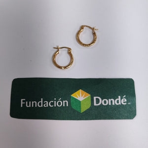 ARRACADAS PAR ORO 14 K 1,10 GRMS (SEMINUEVO)