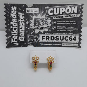 ARETES PAR ORO 14 K 3,80 GRMS (SEMINUEVO)