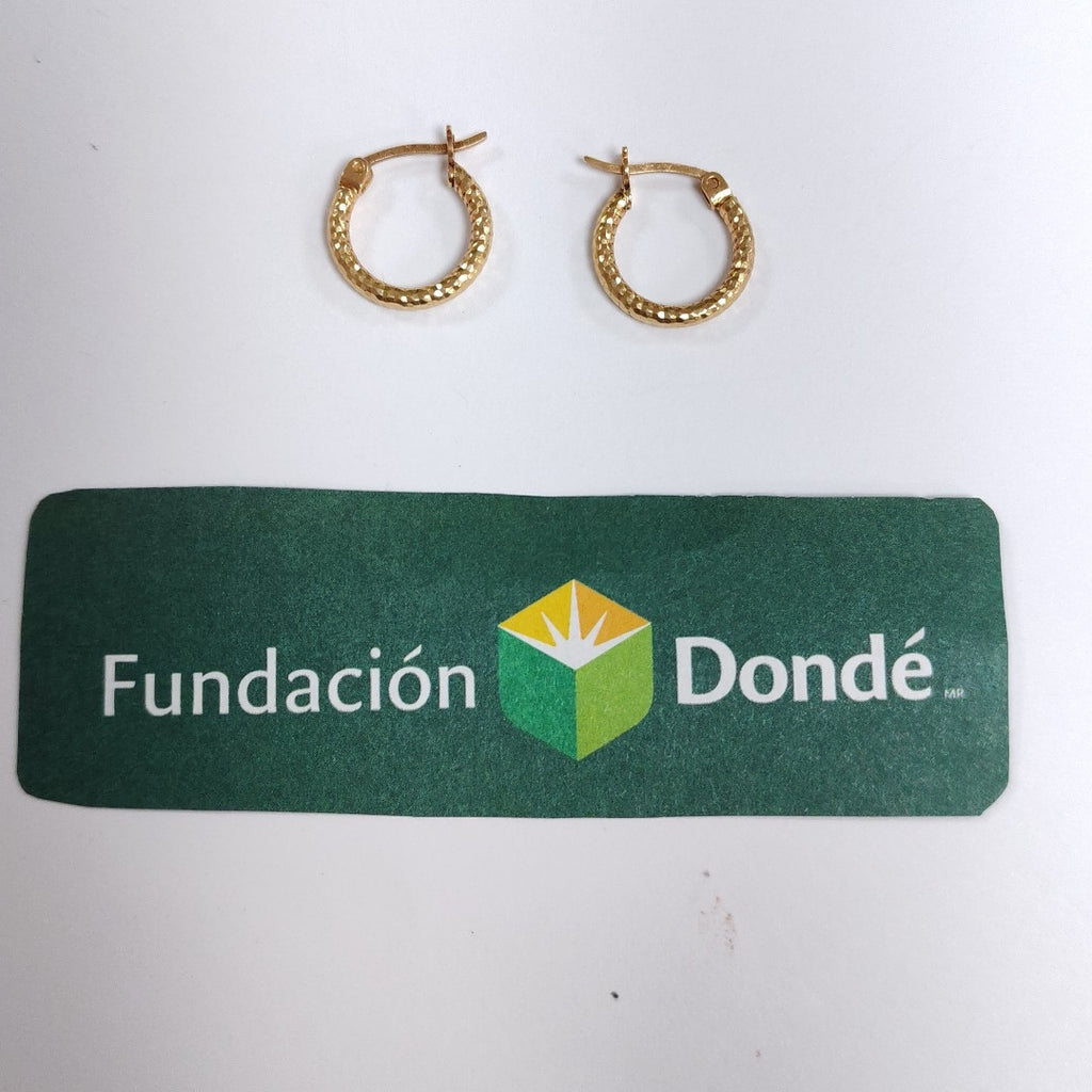 ARRACADAS PAR ORO 14 K 1,40 GRMS (SEMINUEVO)