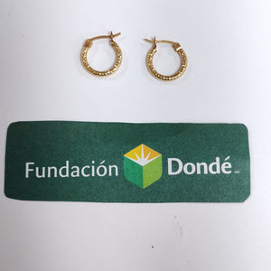 ARRACADAS PAR ORO 14 K 1,40 GRMS (SEMINUEVO)