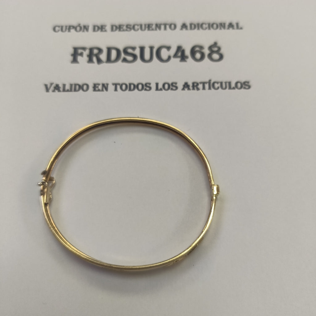 PULSERA RIGIDA ORO 14 K 9.7 GRMS (SEMINUEVO)