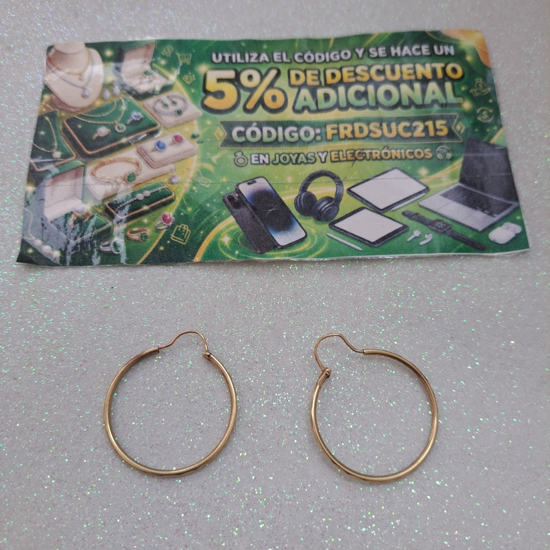 ARRACADAS PAR ORO 10 K 1,80 GRMS (SEMINUEVO)