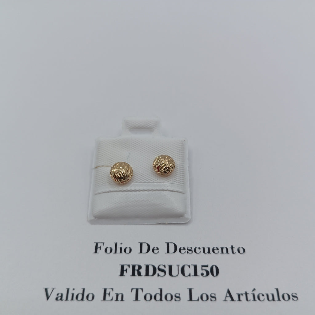 BROQUELES BROQUEL FIG LUNETA 14K 0.2268 GR (NUEVO)