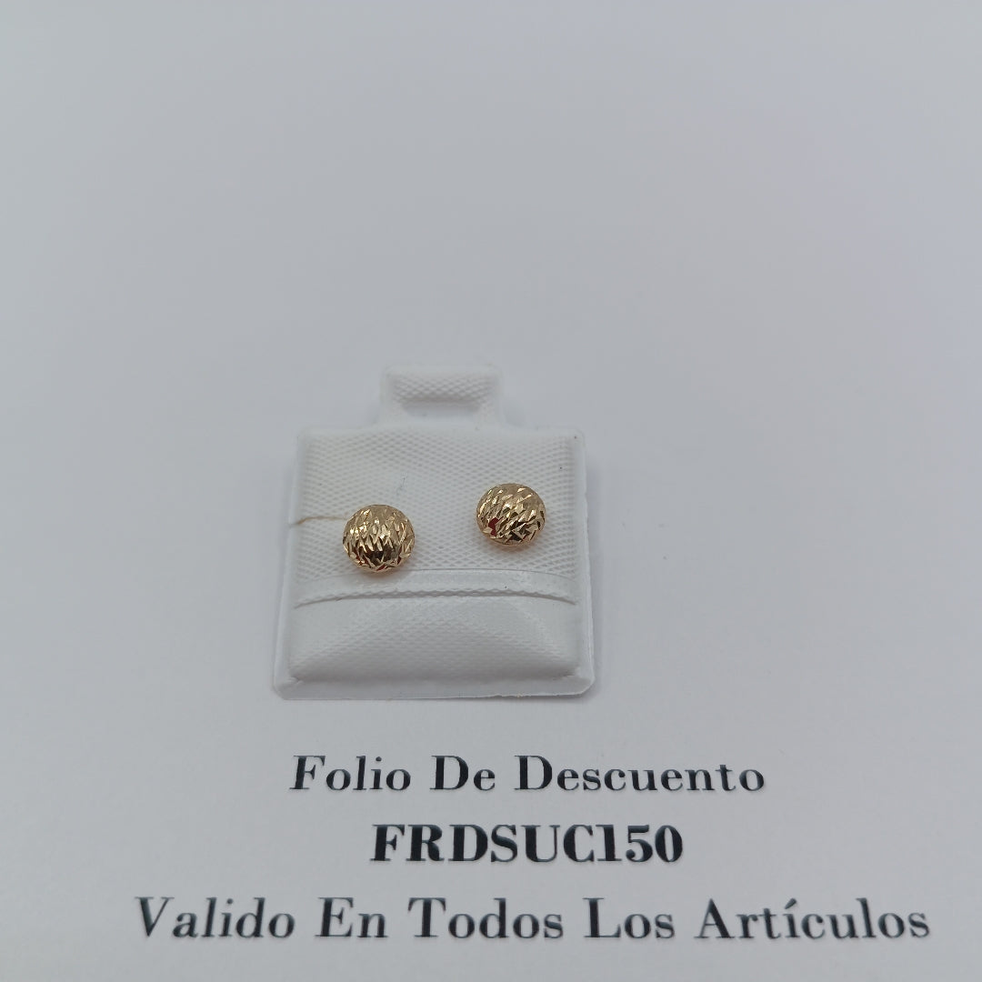BROQUELES BROQUEL FIG LUNETA 14K 0.2268 GR (NUEVO)