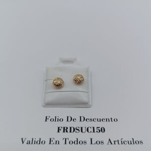 BROQUELES BROQUEL FIG LUNETA 14K 0.2268 GR (NUEVO)