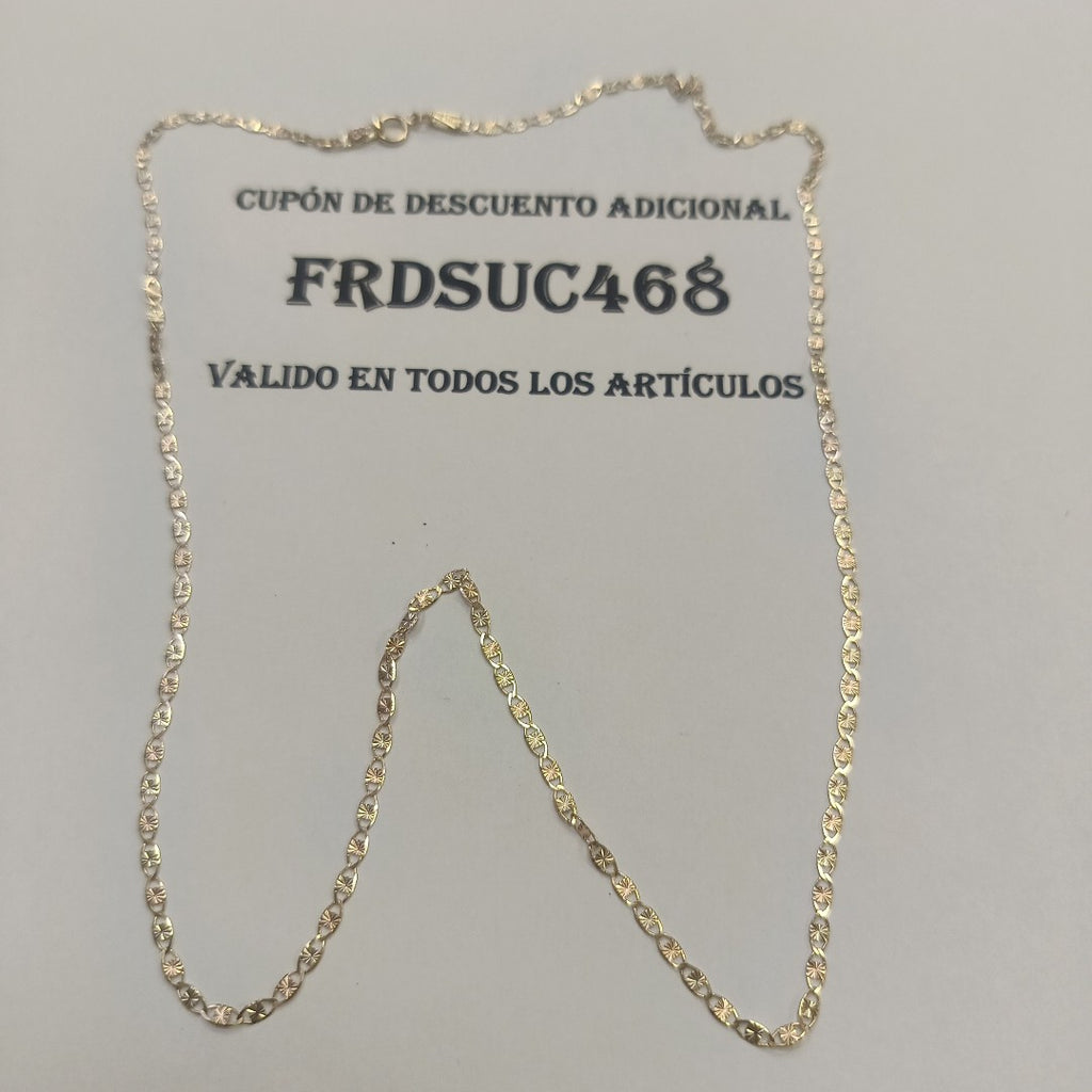 CADENA ORO COMBINADO 10 K 2.7 GRMS (SEMINUEVO)
