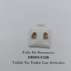 BROQUELES BROQUEL FIG CAPIBARA 14K 0.2657 GR (NUEVO)