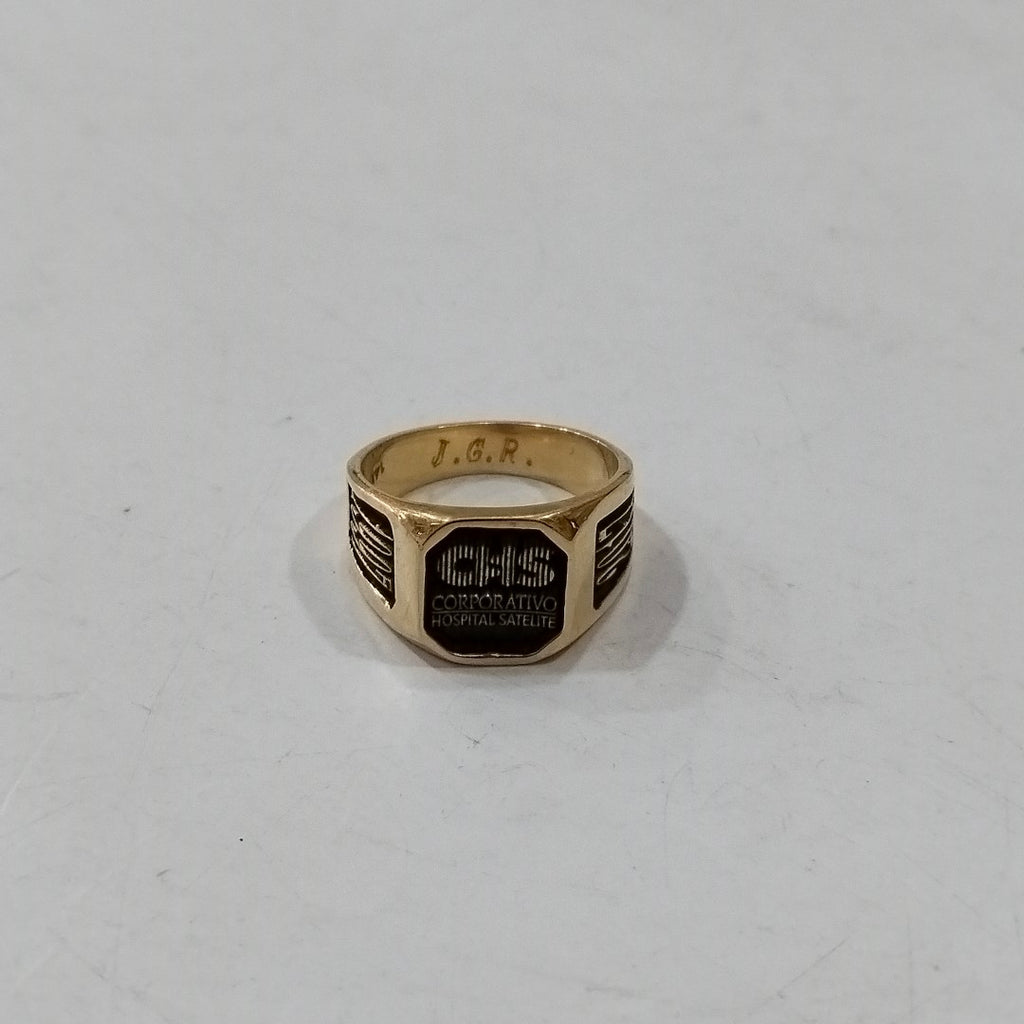 ANILLO DE GRADUACIÓN ORO 14 K 8 GRMS (SEMINUEVO)