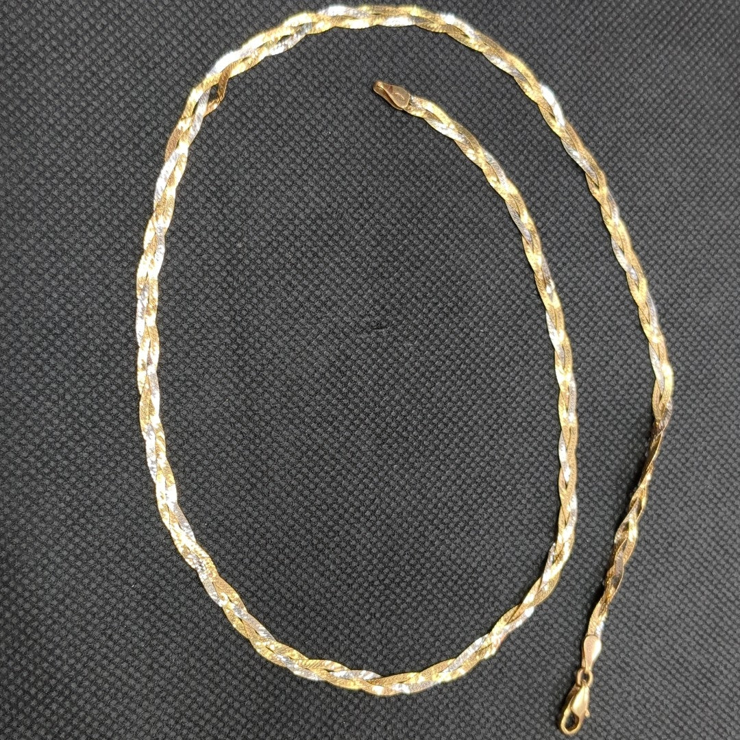 CADENA ORO COMBINADO 10 K 6.2 GRMS (SEMINUEVO)