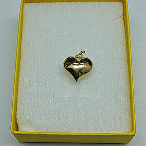 DIJE TEJIDO CORAZON LISO 14K 1 GR (NUEVO)