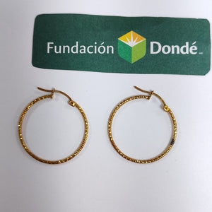 ARRACADAS PAR ORO 14 K 2 GRMS (SEMINUEVO)