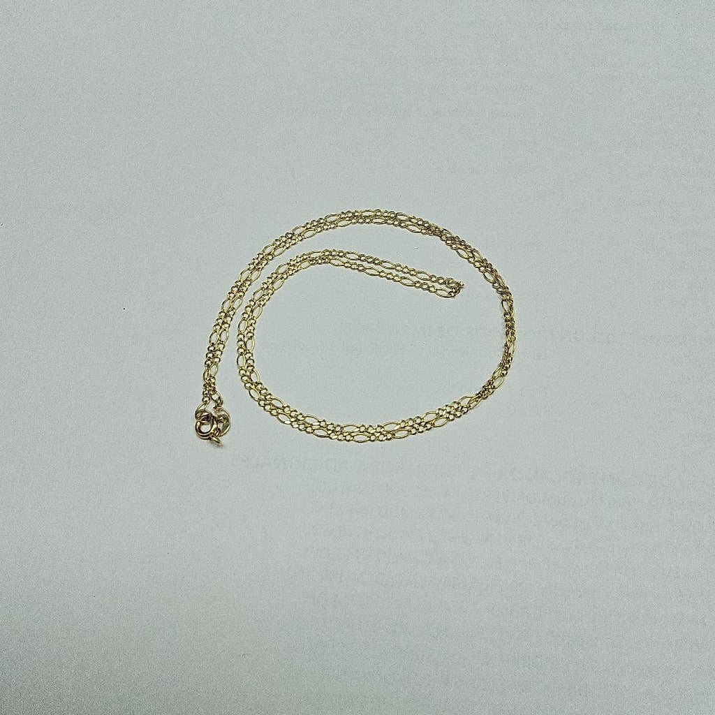 CADENA TEJIDO 3X1 14K 55 CM 2.4 GR (NUEVO)