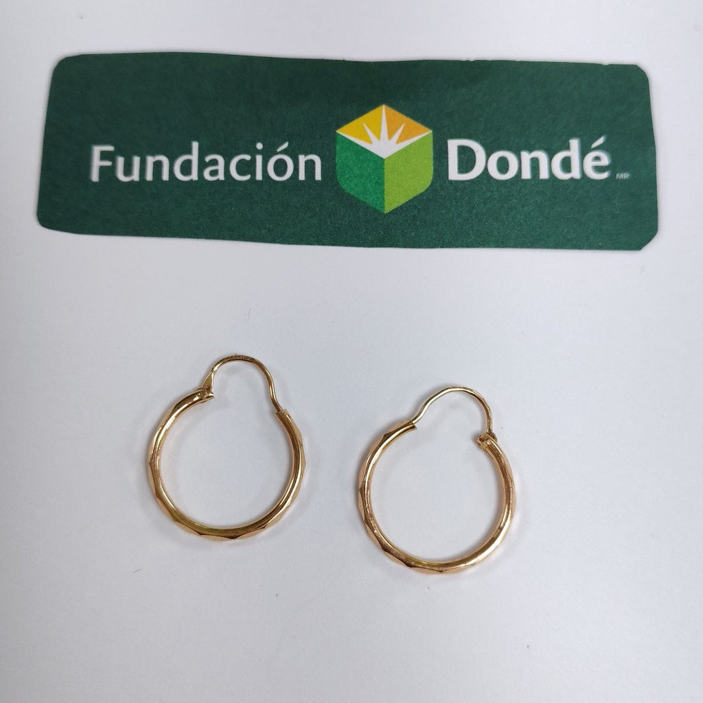 ARRACADAS PAR ORO 14 K 1,50 GRMS (SEMINUEVO)