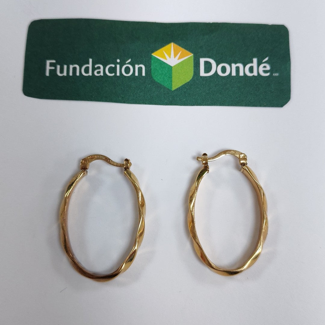 ARRACADAS PAR ORO 10 K 2.9 GRMS (SEMINUEVO)