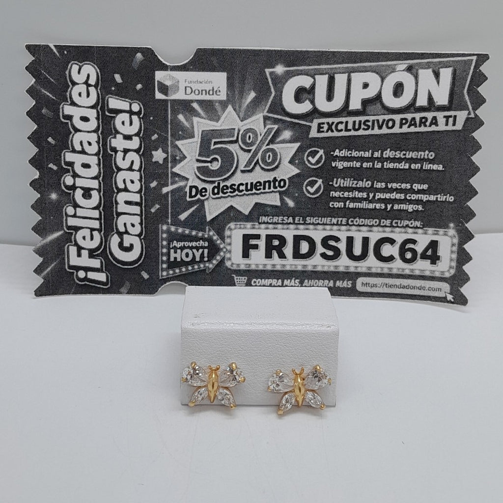 BROQUELES PAR ORO 14 K 2,60 GRMS (SEMINUEVO)