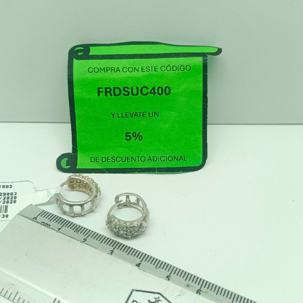 ARRACADAS PAR PLATA 4.3 GRMS (SEMINUEVO)