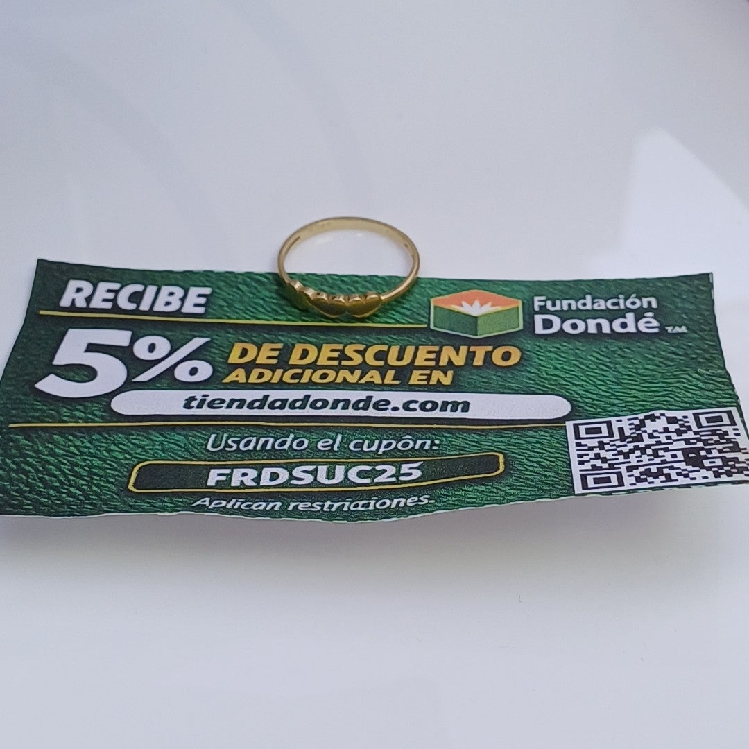 ANILLITO ORO 14 K 1 GRMS (SEMINUEVO)