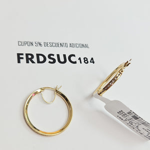 ARRACADAS PAR ORO 14 K 2.1 GRMS (SEMINUEVO)