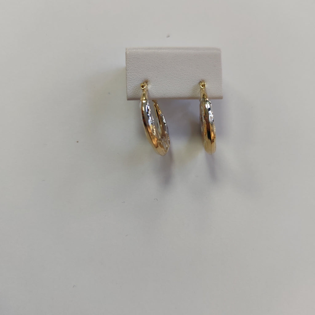 ARETES ARRACADAS COMBINADAS CON INFINITO 14K 2.3 GR (NUEVO)