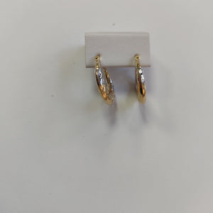 ARETES ARRACADAS COMBINADAS CON INFINITO 14K 2.3 GR (NUEVO)