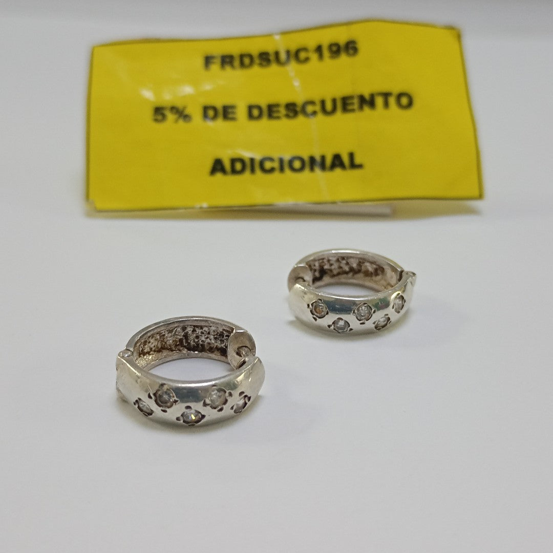 ARRACADAS PAR PLATA 3,80 GRMS (SEMINUEVO)