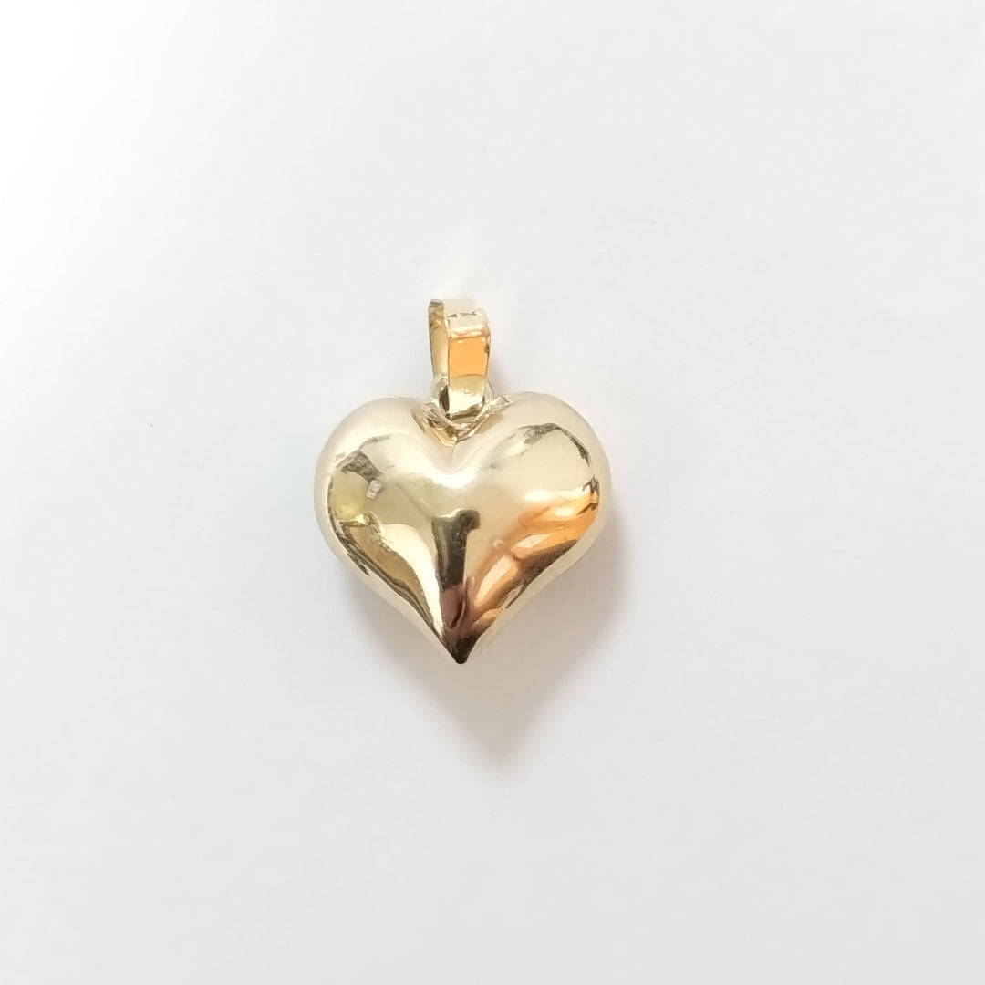 DIJE TEJIDO CORAZON LISO 14K 1 GR (NUEVO)